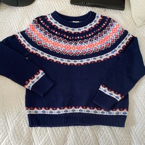 J Crew fair isle style sweater
